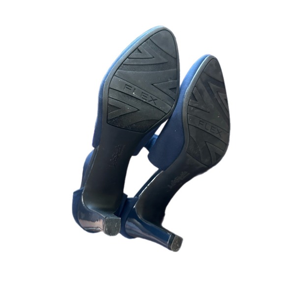 LifeStride Soft System Navy Blue Fabric Crisscross Heel Zip Ankle Women 11M - Picture 8 of 8